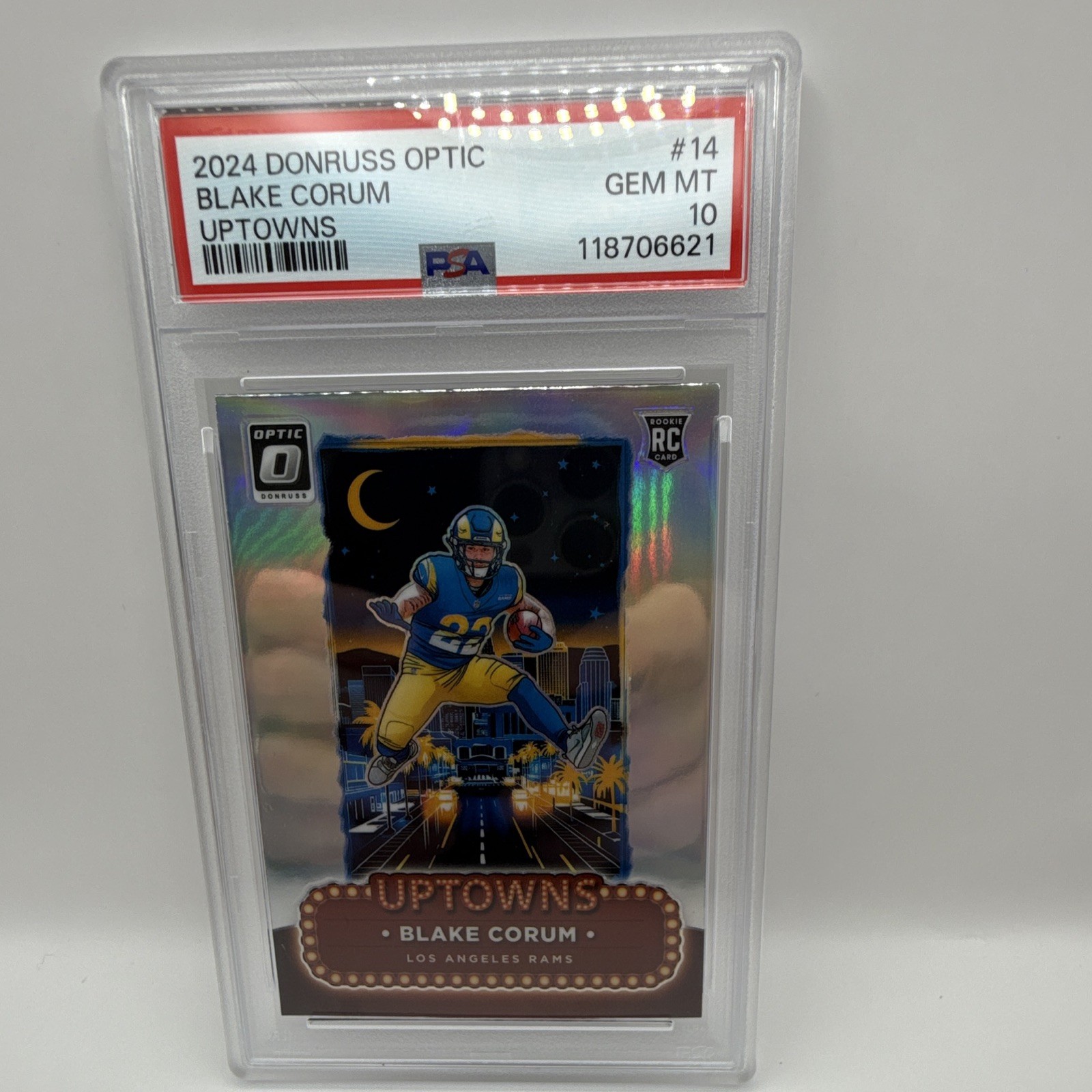 Blake Corum Panini Donruss Optic Uptowns #14 Base