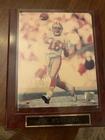 Joe Montana Autographed Action Photo Plaque San Francisco 49ers HOF