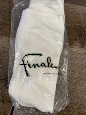 Vintage Finale Self Stretch Faux Pearl Buttons Nylon Evening Gloves White