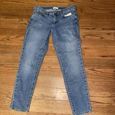 Nicole Miller NY Tribeca Womens Jeans 8 Blue Mid Rise Skinny Stretch 30x26 GUC