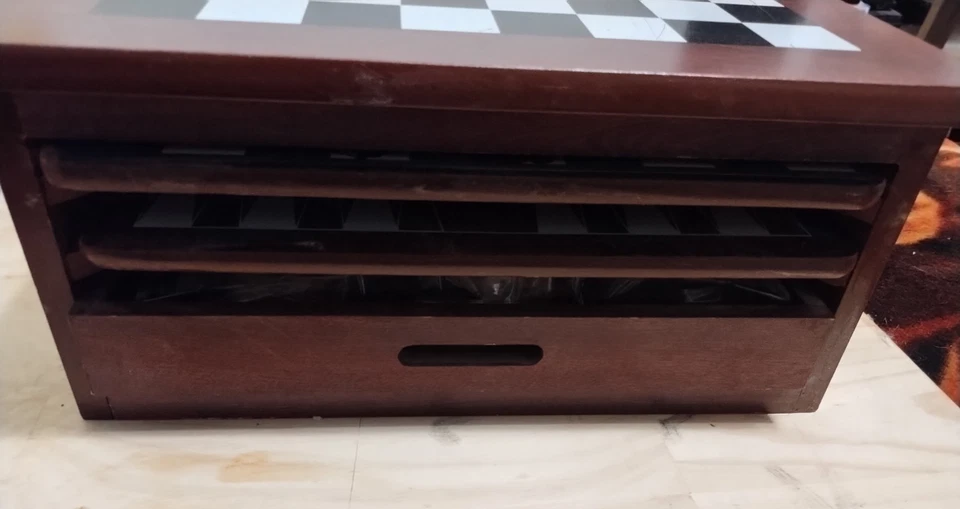 Cardinal 12 IN 1 Wood Board Game Center Chess Chinese Checkers Backgammon - Image 2 of 4