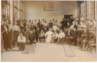 TOP Carte Photo Guerre 14/18 Soldats Poilus à Guéret Creuse