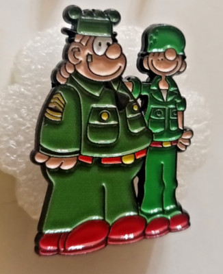 BEETLE BAILEY AND SERGEANT SNORKEL-PIN-2 OR MORE PINS $5.99 SHIPPING