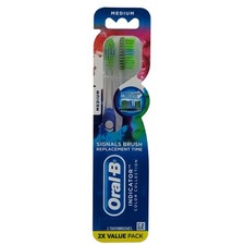 Oral B Indicator Toothbrush 2 Pk Medium Color Collection Blue Purple Manual Oral