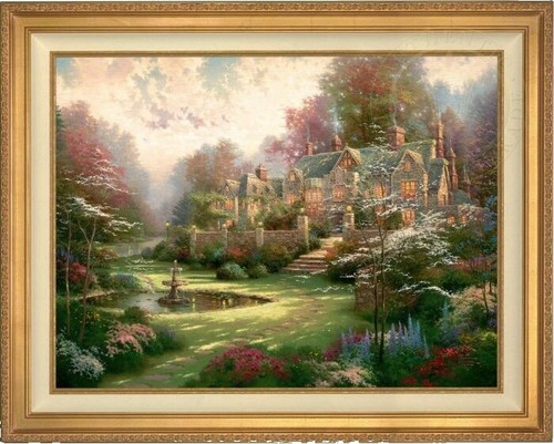 Thomas Kinkade Home Is Where The Heart Is II Framed, Signed And