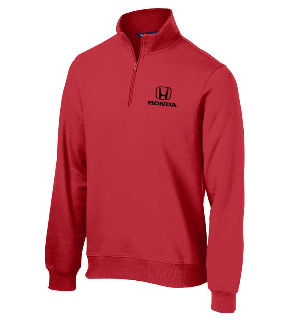 Honda Red Quarter Zip Sweater | eBay