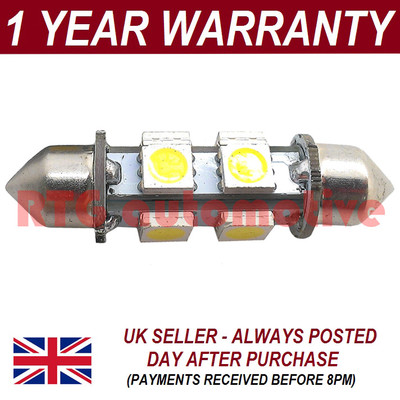 1X PINK CANBUS NUMBER PLATE INTERIOR BRIGHT SMD LED BULB 30 36 39 42 44MM OD