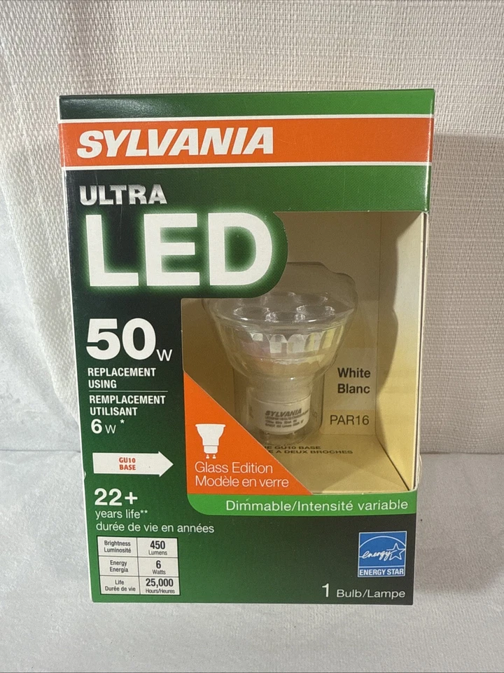 Sylvania 50W using 6W Ultra LED PAR16 GU10 Base Flood White Dimmable Light Bulb - Image 2 of 4