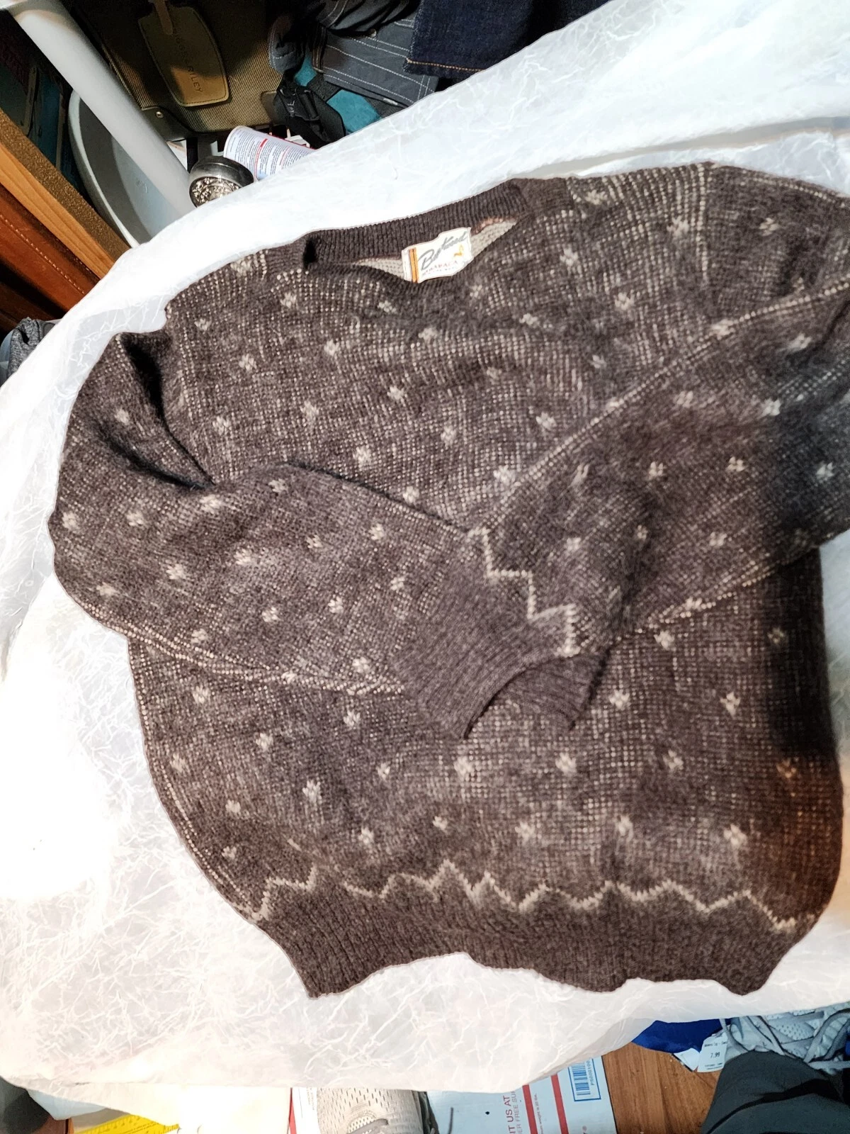 Vintage Brentwood Mirapaca 100%Wool Sweater Men's Medium 38