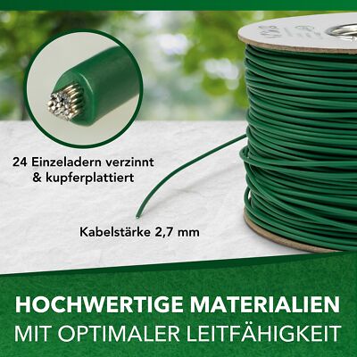 Il Secondo Libro Dei Robot Cavo Delimitazione 100m Per Robot Tagliaerba Kärcher, Filo 2.7mm, Compatibile Con RLM E Altri Modelli, Colore Verde Cavo Per Kärcher RLM 100m - Foto 12