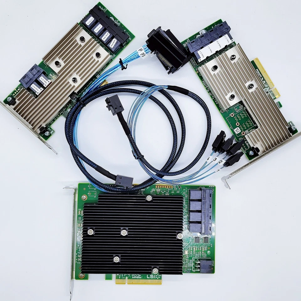LSI 9305-16i 9305-24i 9300-16I HBA Card SAS TO SATA & TO SAS 12Gbps IT Mode LOT - Image 2 of 4