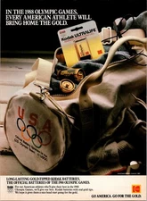 Kodak Ultralife Batteries-1988 Olympic Games-Vintage Print Ad  1988