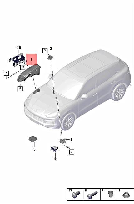 Genuine PORSCHE Cayenne 9YA Loudspeaker 9Y0035916B | eBay