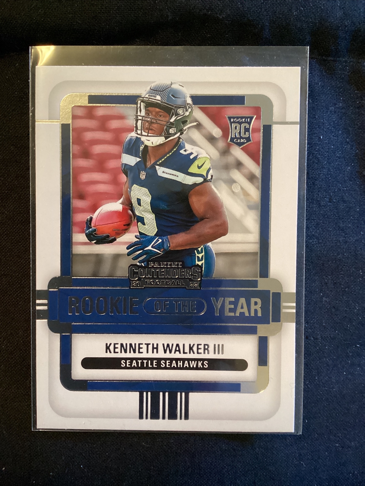 2022 Panini Contenders Rookie of the Year #ROY-KWA Kenneth Walker III RC Jt1