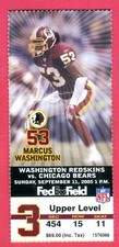 9/11/05 REDSKINS/BEARS TICKET STUB-NFL DEBUT FOR CEDRIC BENSON & KYLE ORTON