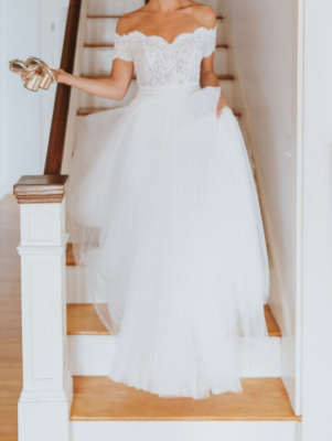 rosa clara off the shoulder wedding dress Wedding dress ONELIA