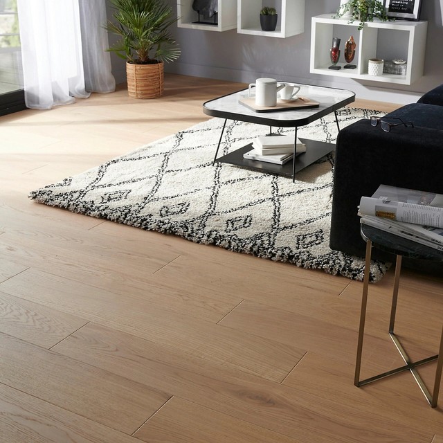 Colours Arioso White Wash Oak Real Wood Top Layer Laminate