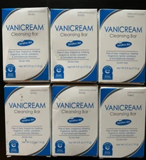 6X Vanicream Cleansing Bar for Sensitive Skin 3.90 oz/110g Each New