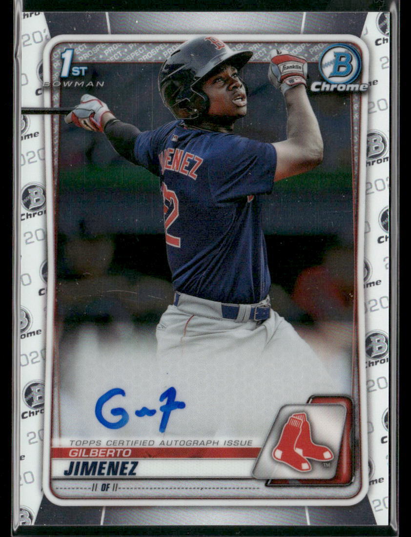 2020 Bowman Chrome Gilberto Jimenez Prospect Autographs #CPA-GJ