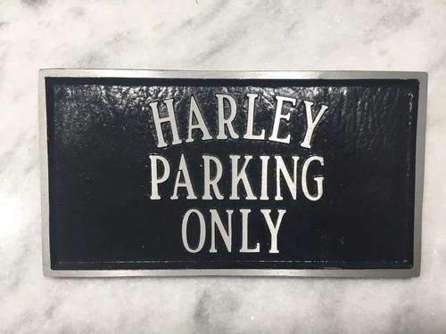 Cast Iron Harley-Davidson Parking Only Plaque