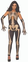 Forum Neuheiten Damen Knochen Skelett Damen Halloween KostüM EinheitsgrößE 80994
