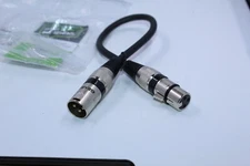 New open box GearIT XLR to XLR Microphone Cable (1 Feet, 2 Pack)