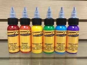 Eternal Tattoo Ink Professional 6 Color 1 Ounce Rainbow Set Hot Free Shipping Ebay