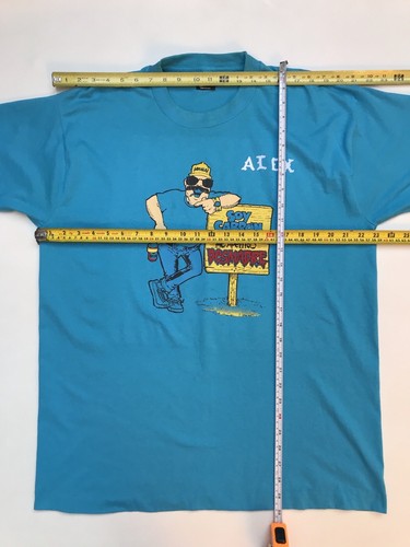 Vintage Best Fruit Of The Loom Alex Soy Carbon Blue T-Shirt Single Sti Herren XL USA - Bild 6 von 6