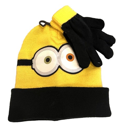 Universal Beanie Hat Despicable Me Minion Reversible Braided