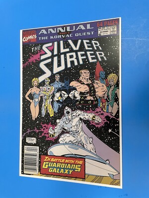 MARVEL COMICS THE SILVER SURFER BATTLE W/THE GUARDIANS OF THE GALAXY PIN UP NEW.