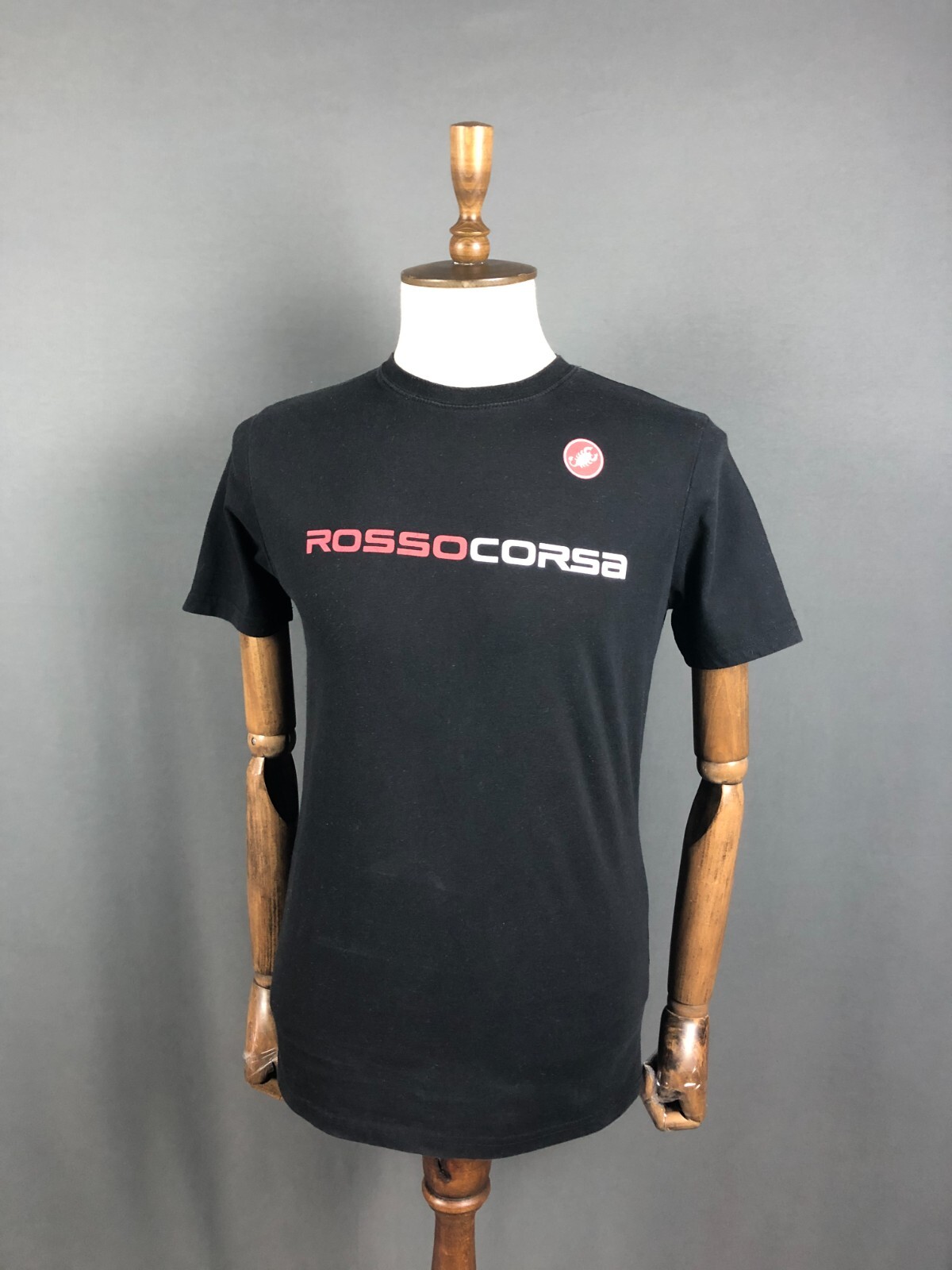 Castelli Rosso Corsa T-Shirt Cotton Men Black - image 1