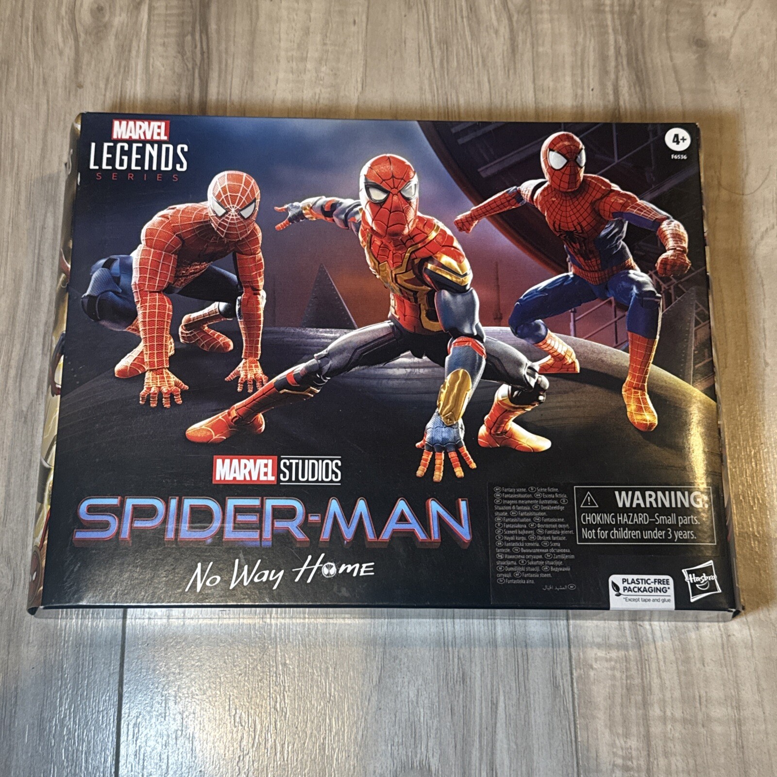 Marvel Legends Spider-Man No Way Home 3-Pack Tobey Andrew Tom Exclusive NIB