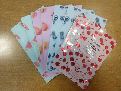 8 Pack: Vitamasques Face Masks (6) & Lip Masks (2) E14E