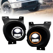 LED DRL Fog Lights Compatible with 2011 2012 2013 2014 Ford F150, 1 Pair Fron...