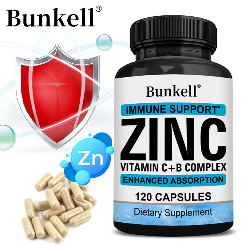 Zinc Citrate En Gélules Végétales - 120 Gélules, Soutient L'immunité, Fabriqué En France