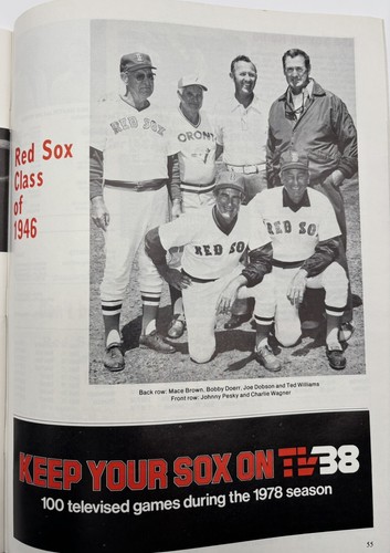 Boston Red Sox Program Bucky Dent HR Yankees 1978 banderín ganador sin anotar ex Yaz⚾️ - Imagen 13 de 14