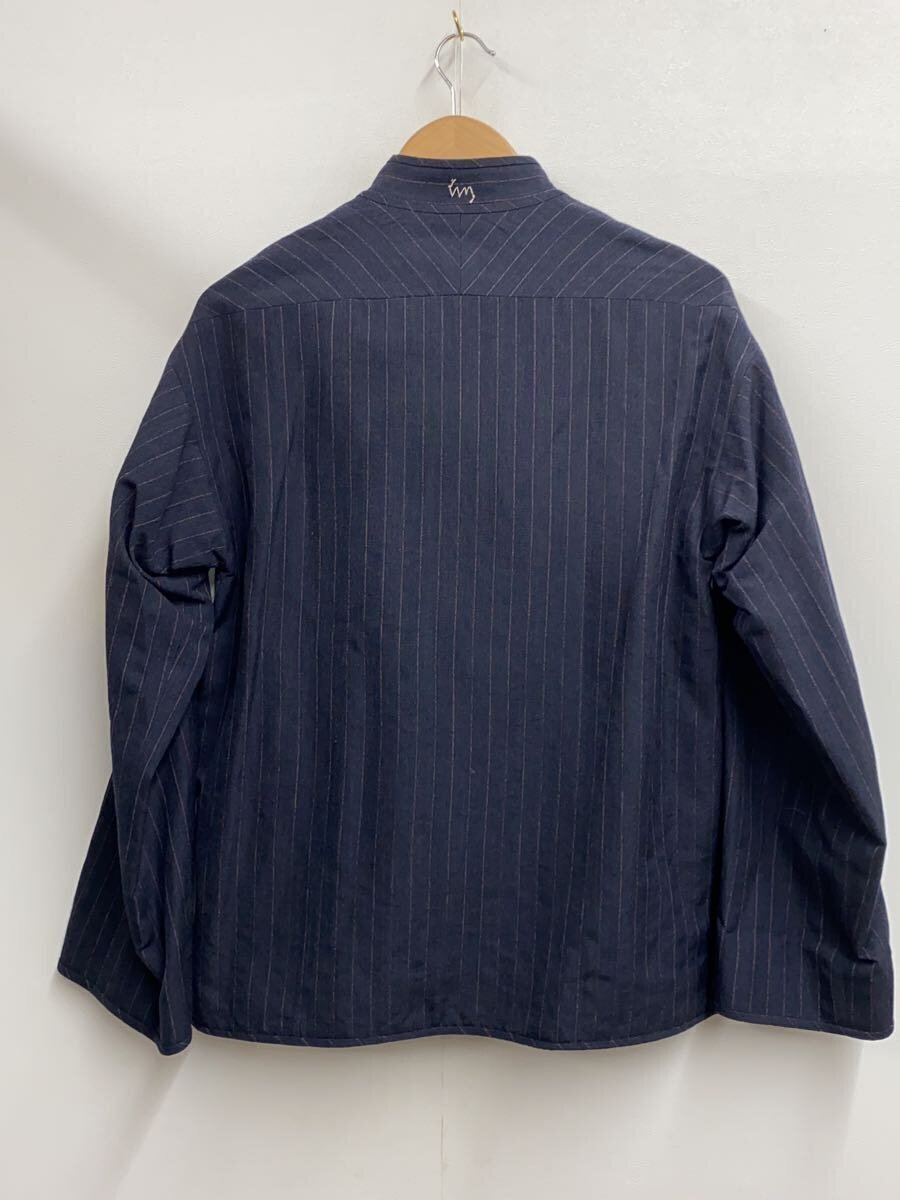 visvim DHARMA SHIRT PINSTRIPE/shirt/Size1/wool/navy/stripe 