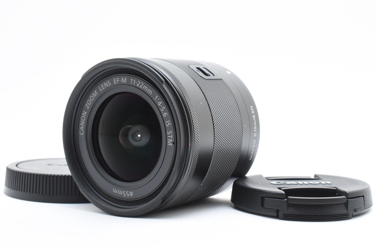 Canon EF-M 11-22mm F/4-5.6 IS STM Zoom Lens w/caps [Excellent