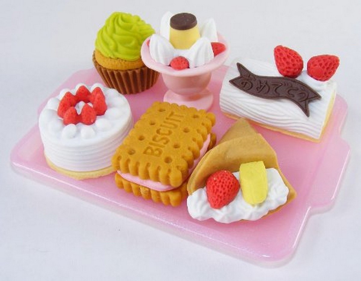 Japanese Iwako Cake Dessert Party Eraser Set #0891 S-3018 | eBay