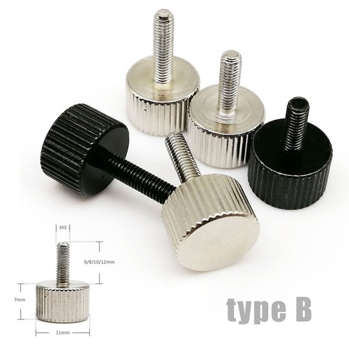 5pcs PC Computer Case Cover Phillips Hand Tighten Thumb Screw Thumbscrew Bolt - Picture 4 of 10