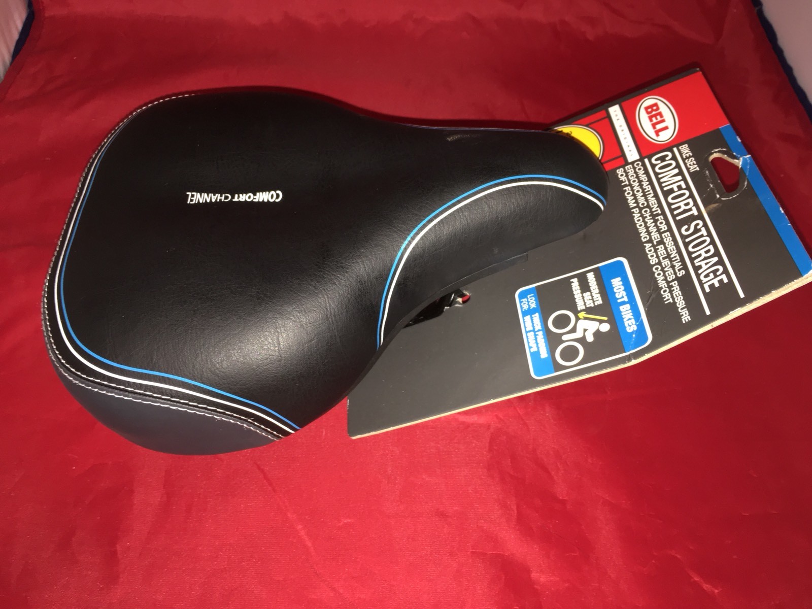 bell comfort storage bike seat