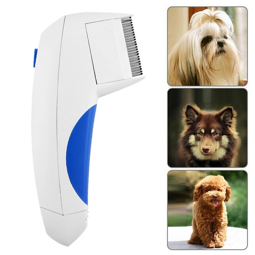 Electric Flea Zapper Lice Remover Hair Comb Brush Pet Dog Cat Safe