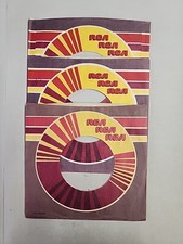 45 RPM 7" RECORD SLEEVES CO. SLEEVE 3 PACK SEE PHOTOS - RCA Maroon SLV198