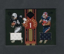 2005 Leaf Limited - Bound By Round Jerseys Bo Jackson, Willis McGahee /75 Relic