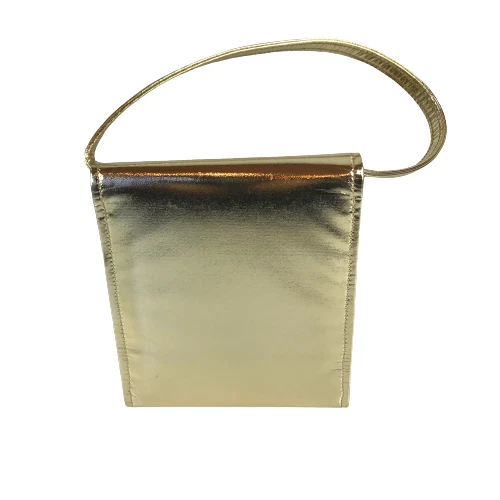 Bolso Vinilo Dorado Vintage (Hecho en Hong Kong) 15 cm Foto 2 de 4