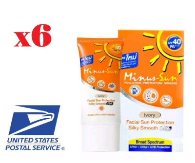 X6 Minus Sun Ivory Protection Facial SPF40 PA+++Oil Control Silky UVA/UV Plus M1