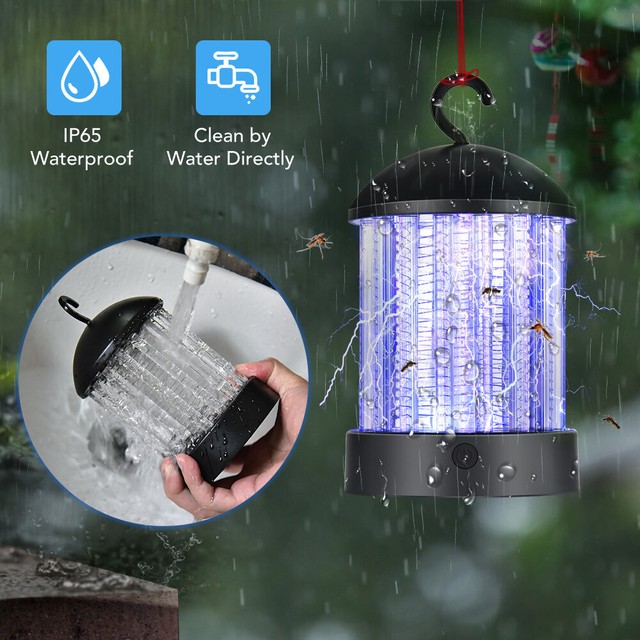 Bug Zapper Hanging Light Mosquito UV Lamp Fly Trap Insect Killer