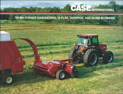 洋書 INTERNATIONAL HARVESTER FARM EQUIPMENT Farm Equipment Brochure - Case IH - 781 881 Forage Harvester 10 56