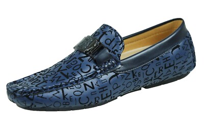 Uomo Elegante Mocassini Azzurri Uomo Scarpe Mocassini Uomo Diamond