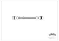 Corteco 19018175 Bremsschlauch Hinten 240 Mm FüR Peugeot Renault